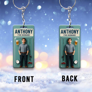 Custom Figure From Photo - Personalized Couple Keychain
