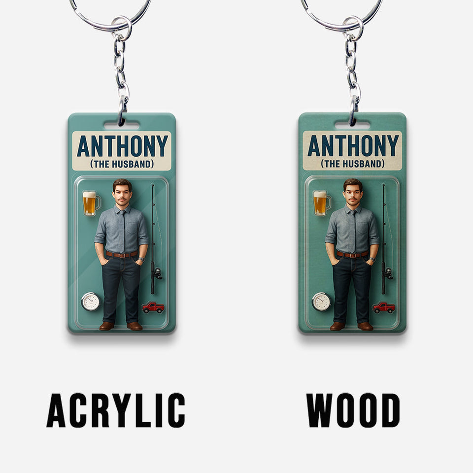 Custom Figure From Photo - Personalized Couple Keychain