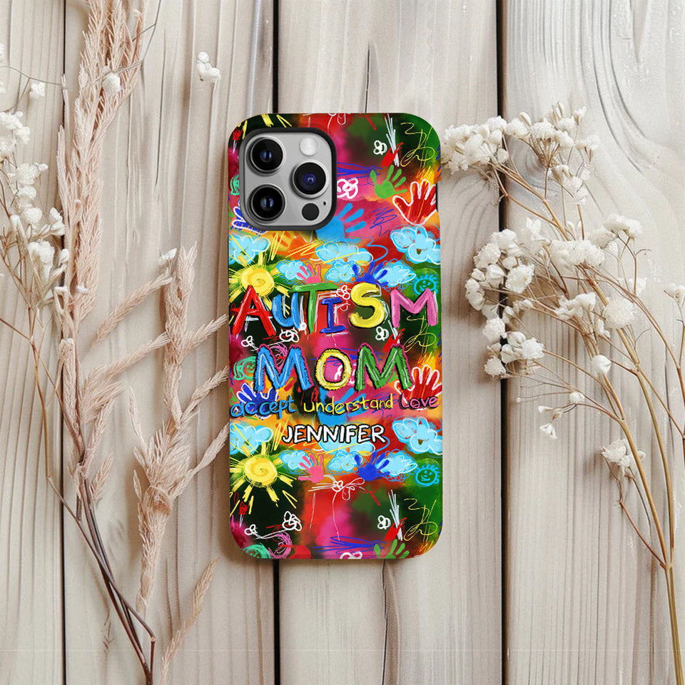 Autism Mom - Personalized Autism Awareness Full Print Phone Case