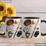 Love Baseball - Personalized Baseball Accent Mug & Coaster