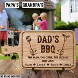 Dad's BBQ - Personalized Father Cutting Board
