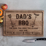 Dad's BBQ - Personalized Father Cutting Board