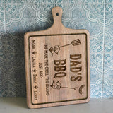 Dad's BBQ - Personalized Father Cutting Board