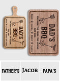 Dad's BBQ - Personalized Father Cutting Board