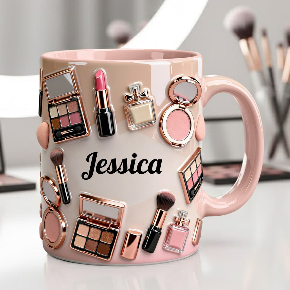 Makeup Artist - Personalized Makeup Accent Mug & Coaster