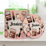 Makeup Artist - Personalized Makeup Accent Mug & Coaster
