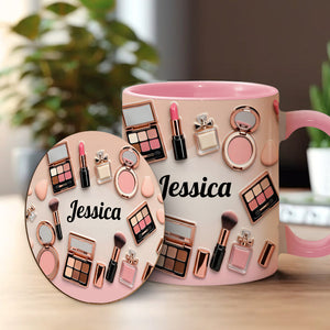 Makeup Artist - Personalized Makeup Accent Mug & Coaster