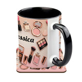Makeup Artist - Personalized Makeup Accent Mug & Coaster
