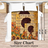 Black Queen - Personalized African American Blanket