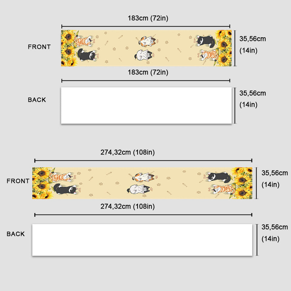 Cute Cats - Personalized Cat Table Runner