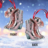 Cowgirl Boots And Hat - Personalized Cowgirl Ornament