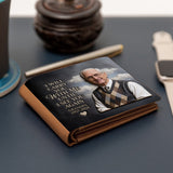 I Will Carry You With Me - Personalized Memorial Leather Wallet