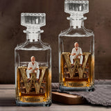 Alphabet Initial For Whiskey, Bourbon... Lovers - Personalized Whisky Whiskey Glass