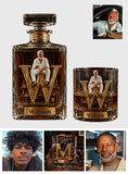Alphabet Initial For Whiskey, Bourbon... Lovers - Personalized Whisky Whiskey Glass