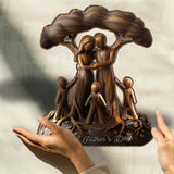To Us You're The World - Personalized Father Custom Shaped Plaque