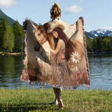 Horse Lovers - Personalized Horse Woven Blanket
