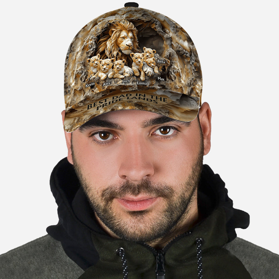 Papa Lion - Personalized Father Classic Cap