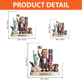 Patriotic Gift For Colleague - Personalized Colleague Custom Shaped Acrylic Plaque