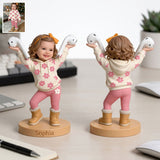 Cute Pen/ Bluetooth Earphone Holder Desk Accessories for Parents - Personalized Kid Premium 3D Figurine