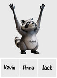 Funny Raccoon Bathroom Deccor - Personalized Raccoon Custom Shaped Acrylic Plaque