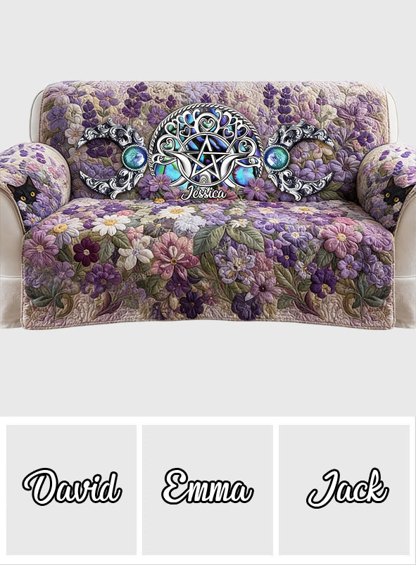 It's The Most Beautiful Time Of The Year - Personalized Witch Quilted Sofa/Couch Cover