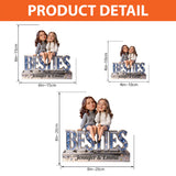 Custom Any Photo Best Gift For Bestie - Personalized Bestie Custom Shaped Acrylic Plaque