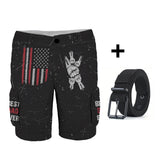 Best Dad Ever - Personalized Father Cargo Shorts With Belt