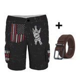 Best Dad Ever - Personalized Father Cargo Shorts With Belt
