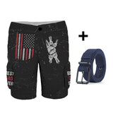 Best Dad Ever - Personalized Father Cargo Shorts With Belt