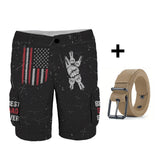 Best Dad Ever - Personalized Father Cargo Shorts With Belt