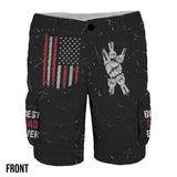 Best Dad Ever - Personalized Father Cargo Shorts With Belt
