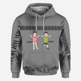 Daddy We Love You This Much - Personalized Father All Over Shirt