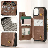 Crazy Chicken Lady - Personalized Chicken Wallet Phone Case