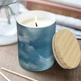 Jesus Prayer Novelty gift - Personalized Christian Candle With Wooden Lid