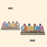 Grandma's Little Shits - Personalized Grandma Custom Shaped Acrylic Plaque
