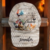 Life Is Better With Chickens - Personalized Chicken Classic Cap