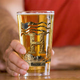 Alphabet Initial For Beer Lovers - Personalized Whisky Beer Glass