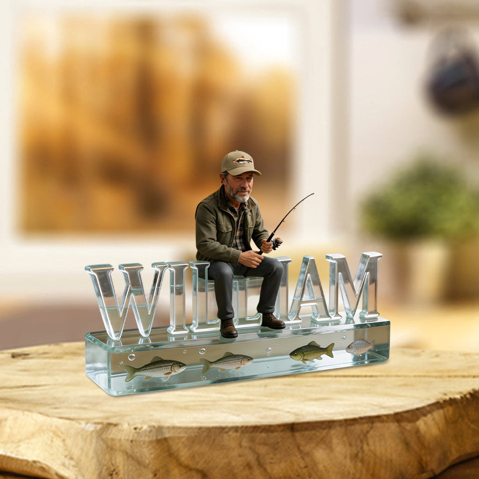 Custom Any Photo - Personalized Fishing Custom Shaped Acrylic Plaque