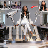 Custom Any Photo Hairdresser - Personalized Hairdresser Custom Shaped Acrylic Plaque