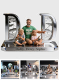 Luxury Dad & Hobby - Personalized Father Custom Shaped Acrylic Plaque