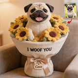 From Fur With Love - Perfect Mother's Day Gift - Personalized Dog Premium Faux Fur Pillow