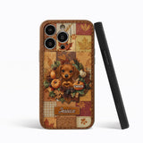 Welcome Fall - Personalized Dog Leather Phone Case