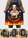 Grilling Dad, Dad Loves Cooking - Personalized Father Apron