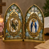 Pray For Us - Personalized Christian Acrylic Diptych