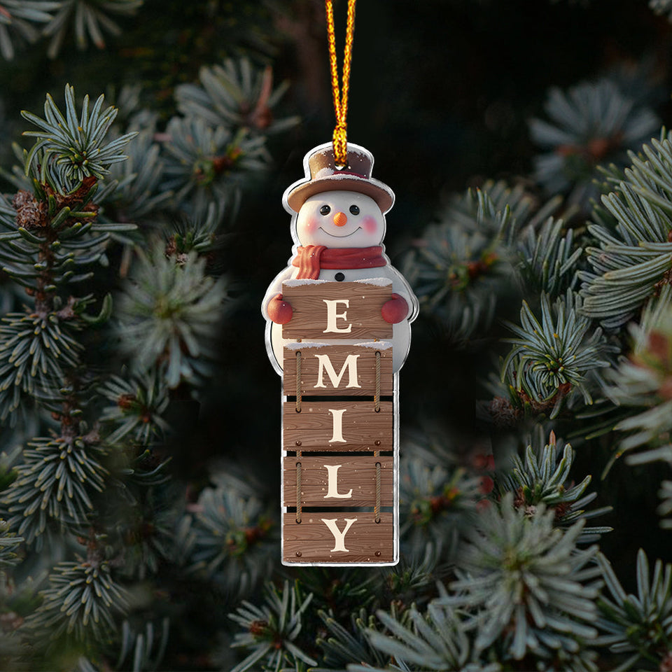 Merry Christmas - Personalized Family Ornament