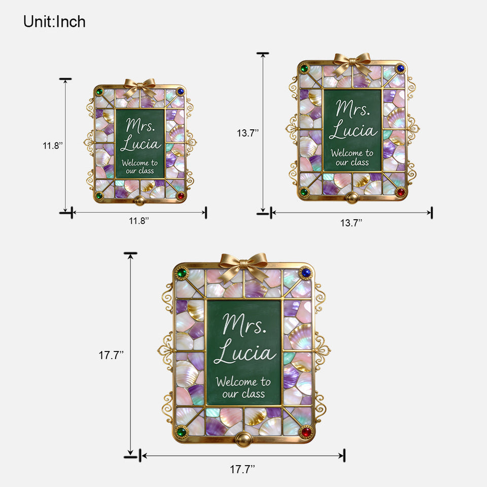 Teacher Gifts - Personalized Teacher Custom Shaped Wood Sign