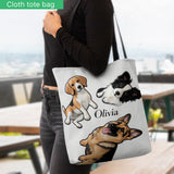 Furry Friends Tote - Personalized Dog Tote Bag