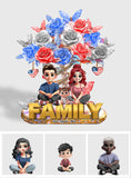 Family Forever - Personalized Family Custom Shaped Acrylic Plaque