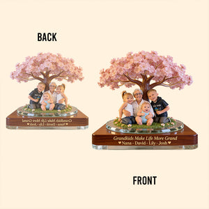 Grandkids Make Life More Grand - Personalized Grandma Custom Shaped Acrylic Plaque