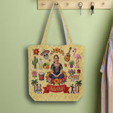 Latina Women, Mexican Vibe - Personalized Latina Women Quilted Tote Bag